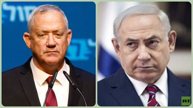 حزب گانتس نشست امروز با حزب نتانیاهو را لغو کرد