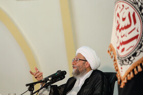 سخنرانی آملی لاریجانی در بزرگداشت آیت الله ایازی و ۱۱۰ طلبه شهید شهر رستم کلا