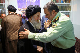 دیدار سردار اشتری با مراجع و علما در قم