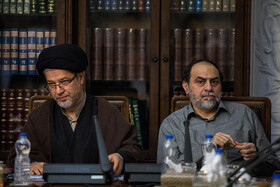 حسن رحیم‌پور ازغدی و سعیدرضا عاملی در جلسه شورای عالی انقلاب فرهنگی
