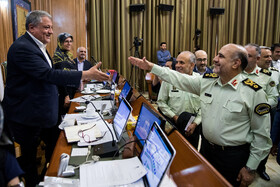 حضور سردار حسین رحیمی، فرمانده انتظامی تهران بزرگ در صحن علنی شورای شهر تهران