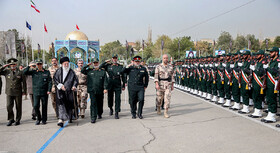 مراسم دانش‌آموختگی دانشجویان دانشگاه افسری و تربیت پاسداری امام حسین (ع) با حضور مقام معظم رهبری