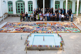 تابلوفرش روایی ایرانی در موزه چین/هنرمندان کشورمان ۲۳ میلیون گره زدند