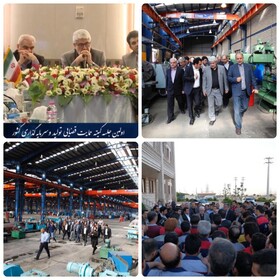 بازدید معاون قضایی دادستان کل کشور از واحد تولیدی فولاد هیربد زرندیه