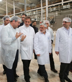 افتتاح طرح توسعه واحد تولیدی شرکت شیوا با حضور جهانگیری