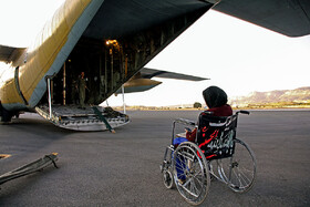 انتقال هوايى ٤٤ بيمار و مصدوم از زائران اربعين حسينى از ايلام به تهران
