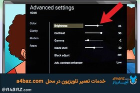 تنظیم رنگ در تلویزیون