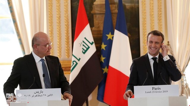 تأکید برهم صالح و ماکرون بر توقف عملیات نظامی ترکیه در شمال سوریه
