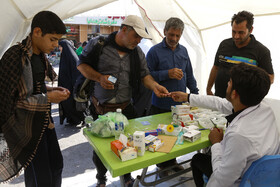 خدمت‌رسانی به زائران اربعین حسینی