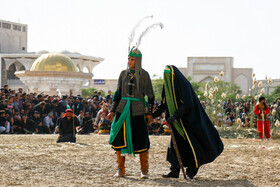 مراسم تعزیه روز اربعین در امامزاده شاه کرم اصفهان