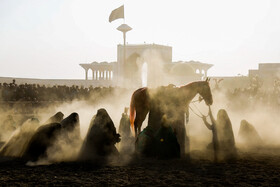 مراسم تعزیه روز اربعین در امامزاده شاه کرم اصفهان