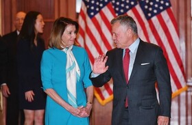 دیدار رئیس مجلس نمایندگان آمریکا و هیات همراهش با پادشاه اردن