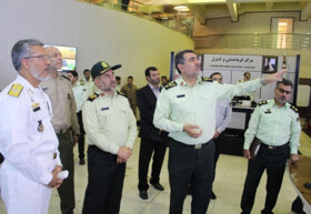بازدید امیر دریادار سیاری از مرکز فرماندهی کنترل ناجا