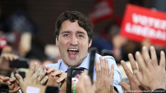 پیروزی ترودو در انتخابات کانادا اما این بار با یک دولت اقلیت