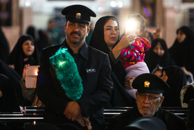 مراسم خطبه خوانی شب شهادت امام رضا(ع) در حرم رضوی‎