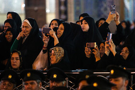 مراسم خطبه خوانی شب شهادت امام رضا(ع) در حرم رضوی‎