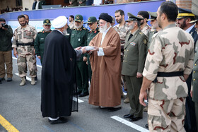 مراسم مشترک دانش‌آموختگی دانشجویان دانشگاه‌های افسری ارتش در دانشگاه پدافند هوایی خاتم‌الانبیاء(ص) با حضور مقام معظم رهبری