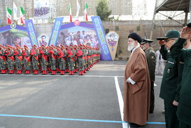 مراسم مشترک دانش‌آموختگی دانشجویان دانشگاه‌های افسری ارتش در دانشگاه پدافند هوایی خاتم‌الانبیاء(ص) با حضور مقام معظم رهبری