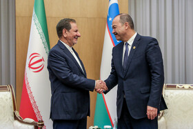دیدار اسحاق جهانگیری معاون اول رییس جمهور با عبداله عارف اف نخست وزیر ازبکستان