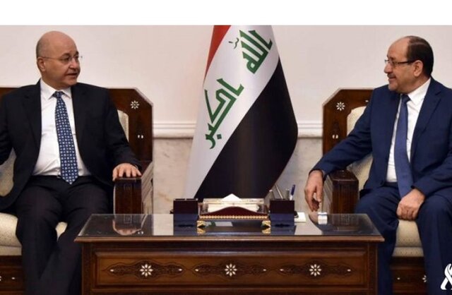تاکید برهم صالح و نوری مالکی بر حفاظت از مسالمت‌آمیز بودن تظاهرات عراق
