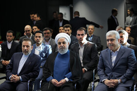 حجت الاسلام حسن روحانی، رییس جمهور در مراسم افتتاح رسمی کارخانه نوآوری آزادی