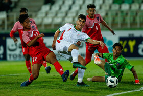 دیدار فوتبال تیمهای ملی جوانان ایران و نپال