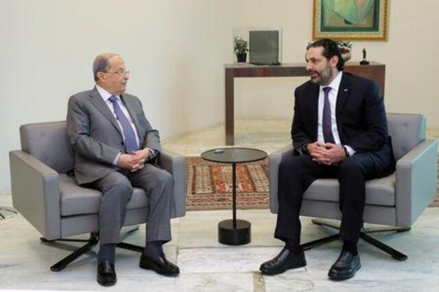 مذاکرات حریری و عون درباره تشکیل دولت لبنان متوقف شده است