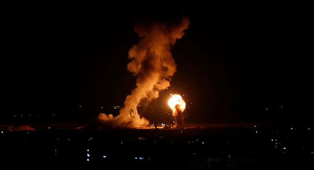 حملات شبانه جنگنده های اسرائیلی به نوار غزه