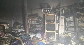 نجات 4 کودک از آتش‌سوزی منزل مسکونی