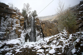 برف پاییزی در همدان