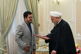 تقدیم استوار نامه سفیر جدید یمن به  حسن روحانی رییس جمهوری