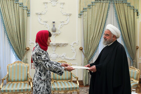 تقدیم استوارنامه سفیر جدید استرالیا به حسن روحانی رییس جمهوری