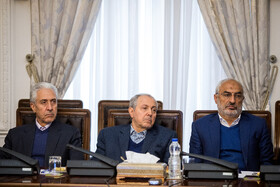 محمدمهدی زاهدی، علی نوبخت و منصور غلامی در جلسه شورای عالی انقلاب فرهنگی 