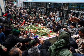 مراسم وداع و تشییع پیکر شهید مدافع امنیت وطن در رشت برگزار می شود