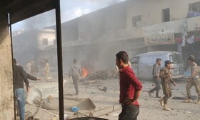 انفجار خودروی بمب‌گذاری شده در تل ابیض سوریه