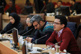 خبرنگاران در نشست خبری جمال عرف، رییس ستاد انتخابات کشور در آستانه آغاز ثبت نام کاندیداهای مجلس یازدهم