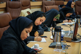 خبرنگاران در نشست خبری جمال عرف، رییس ستاد انتخابات کشور در آستانه آغاز ثبت نام کاندیداهای مجلس یازدهم