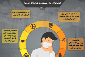 اینفوگرافیک / اقدامات لازم برای شهروندان در شرایط آلودگی هوا