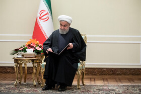 دیدار شاهین مصطفی‌یف، معاون نخست وزیر جمهوری آذربایجان با حسن روحانی