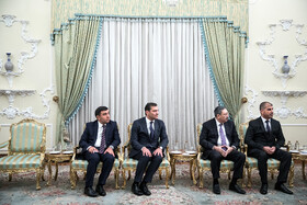 دیدار شاهین مصطفی‌یف، معاون نخست وزیر جمهوری آذربایجان با حسن روحانی