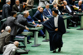 حضور محمود علوی، وزیر اطلاعات در جلسه تقدیم لایحه بودجه سال ۱۳۹۹ به مجلس
