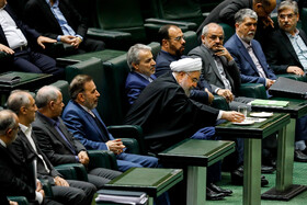 حسن روحانی، رییس جمهور در جلسه تقدیم لایحه بودجه سال ۱۳۹۹ به مجلس