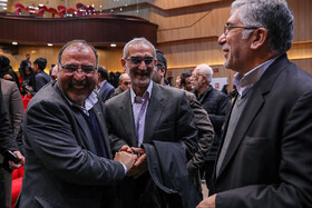 رئیس جهاد دانشگاهی، پورسیدآقایی معاون شهردار تهران و مدیرعامل ایسنا در جشن بیست سالگی ایسنا