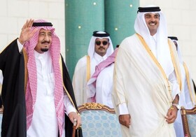 گفتگوی تلفنی پادشاه عربستان و امیر قطر