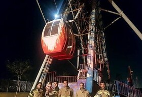 نجات کودک سه ساله از شهربازی پس از قطعی برق