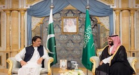 دیدار عمران خان و بن سلمان در ریاض