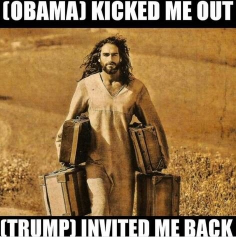 “مسیح، ترامپ را به اوباما ترجیح می‌دهد!”