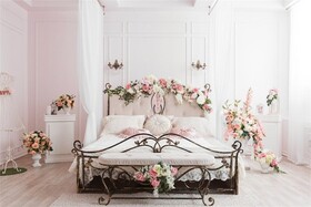 بهترین تزیین و دیزاین اتاق‌خواب عروس + نمونه