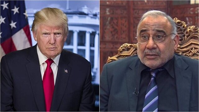 جزئیات تماس تلفنی ترامپ با عبدالمهدی 