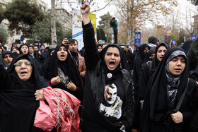 تجمع دانشجویان دانشگاه تهران در پی شهادت سردار سلیمانی